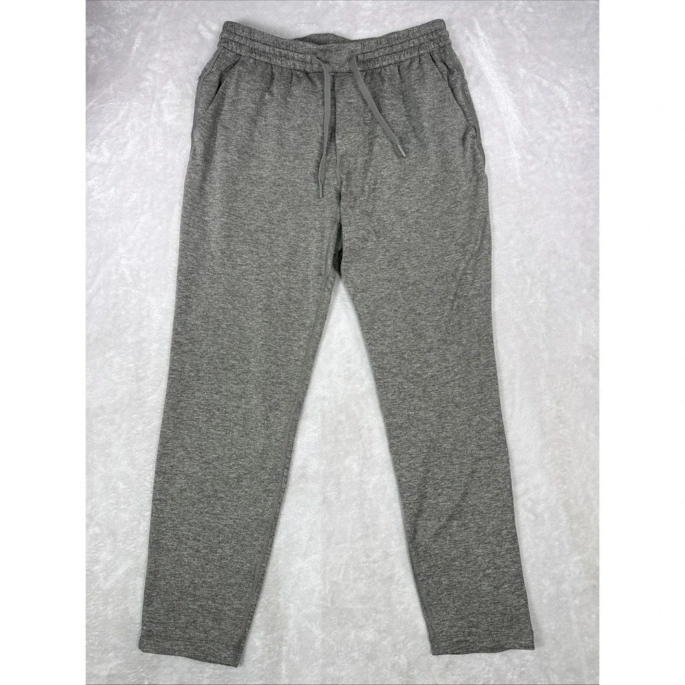 Lululemon City Sweat Jogger Pants Mens L Greenish Gray Soft Stretch Athletic